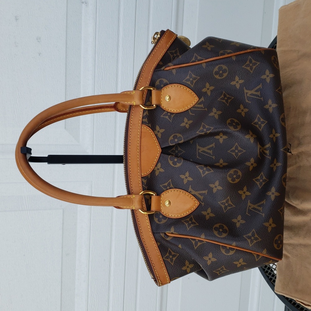 Louis Vuitton Womens Tivoli PM Monogram Satchel Bag Luxury Classic - Picture 5 of 17